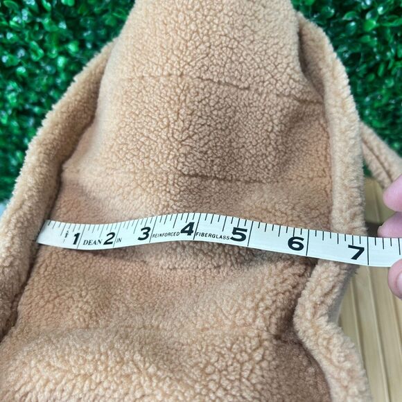 Victoria’s Secret Large Cozy Plush Fleece Sherpa Tote Bag Purse 14 x 12 x 7 in - Picture 9 of 9